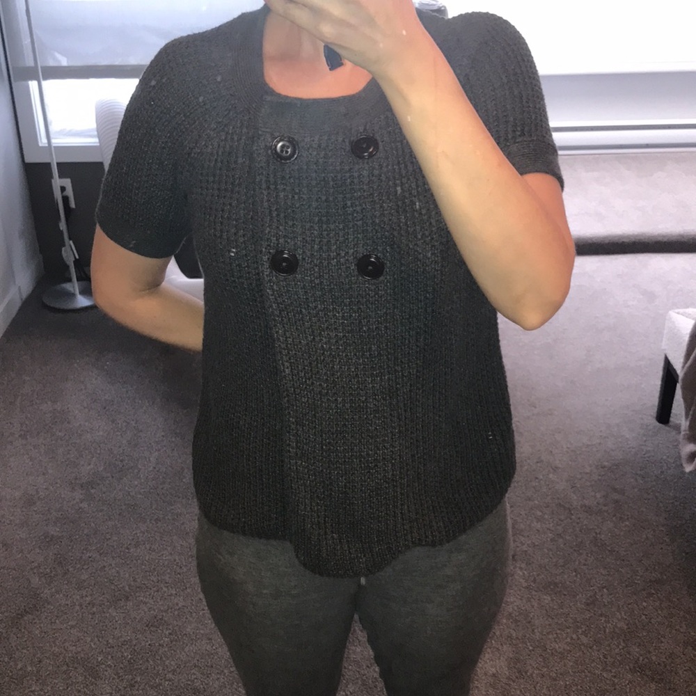 Banana Republic, Grey Short Sleeve Cardigan S